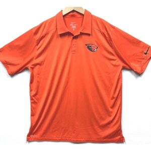 Nike Dri-FIT Oregon State Beavers Polo Shirt Mens XL Orange NCAA 27628X-OE4